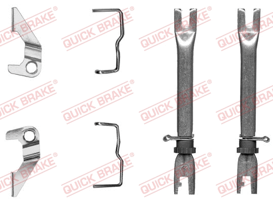 Būgninio stabdžio reguliatorių komplektas QUICK BRAKE 102 53 028