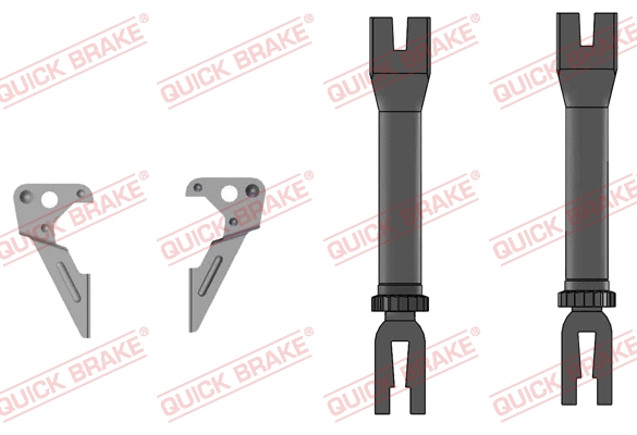 Būgninio stabdžio reguliatorių komplektas QUICK BRAKE 102 53 029