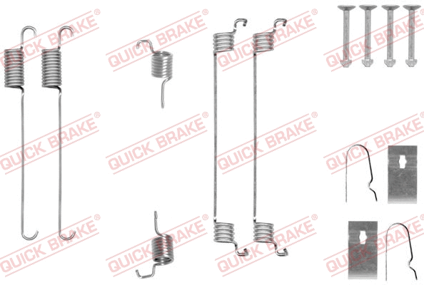 Stabdžių trinkelių priedų komplektas QUICK BRAKE 105-0007
