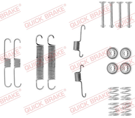 Stabdžių trinkelių priedų komplektas QUICK BRAKE 105-0012