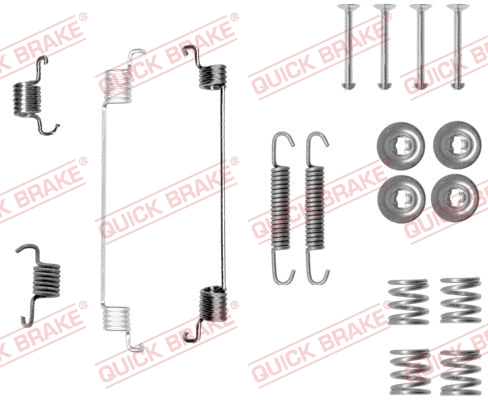 Stabdžių trinkelių priedų komplektas QUICK BRAKE 105-0014