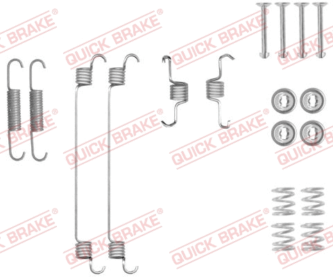 Stabdžių trinkelių priedų komplektas QUICK BRAKE 105-0018