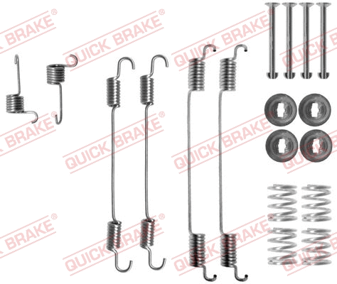 Stabdžių trinkelių priedų komplektas QUICK BRAKE 105-0021