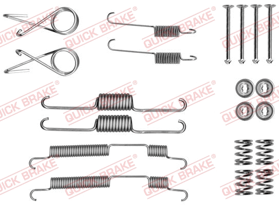 Stabdžių trinkelių priedų komplektas QUICK BRAKE 105-0022