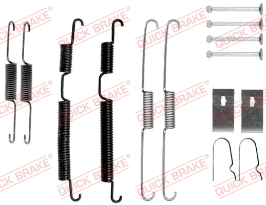 Stabdžių trinkelių priedų komplektas QUICK BRAKE 105-0024