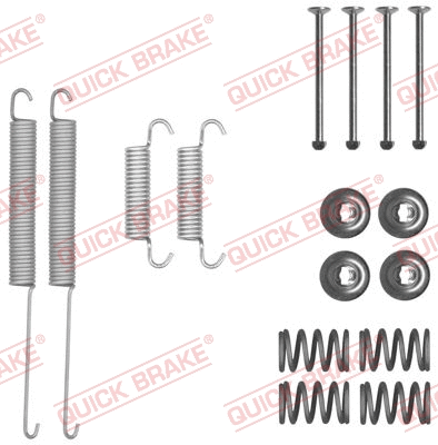Stabdžių trinkelių priedų komplektas QUICK BRAKE 105-0026