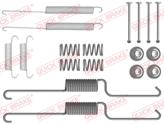 Stabdžių trinkelių priedų komplektas QUICK BRAKE 105-0026X-02