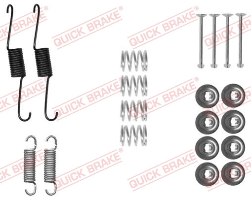 Stabdžių trinkelių priedų komplektas QUICK BRAKE 105-0031