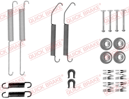 Stabdžių trinkelių priedų komplektas QUICK BRAKE 105-0033