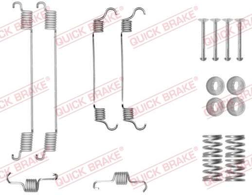 Stabdžių trinkelių priedų komplektas QUICK BRAKE 105-0034