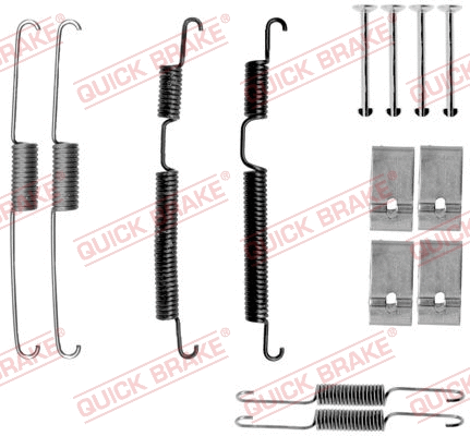Stabdžių trinkelių priedų komplektas QUICK BRAKE 105-0035