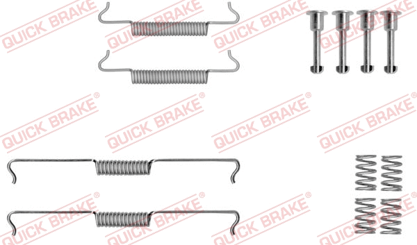 Stovėjimo stabdžių trinkelių priedų komplektas QUICK BRAKE 105-0041