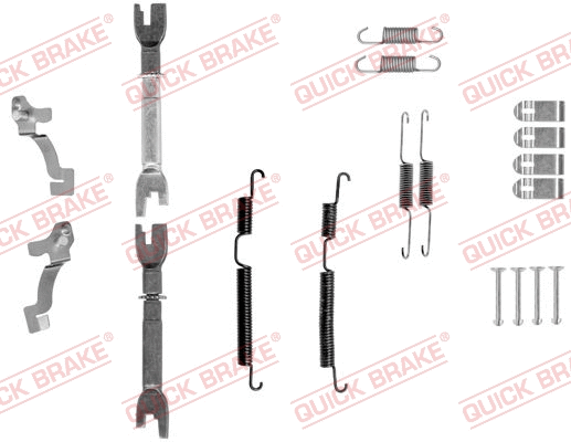 Stabdžių trinkelių priedų komplektas QUICK BRAKE 105-0045S