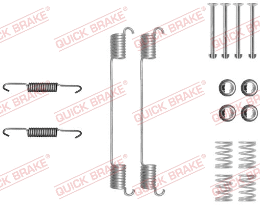 Stabdžių trinkelių priedų komplektas QUICK BRAKE 105-0048
