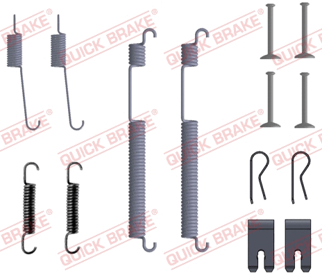 Stabdžių trinkelių priedų komplektas QUICK BRAKE 105-0053