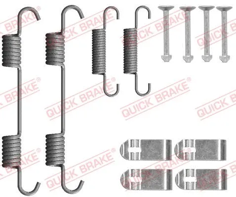 Stovėjimo stabdžių trinkelių priedų komplektas QUICK BRAKE 105-0078