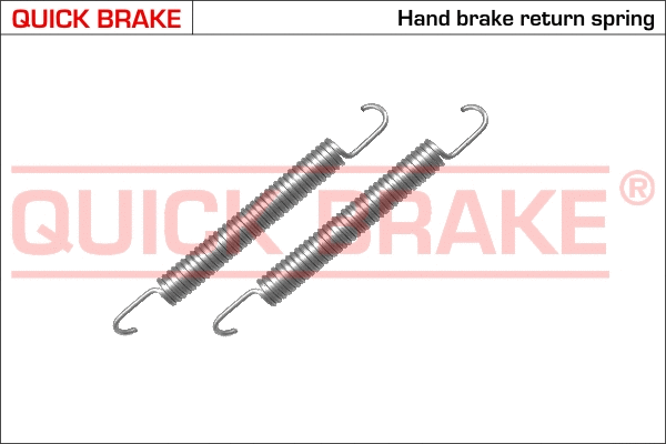 Stovėjimo stabdžių trinkelių priedų komplektas QUICK BRAKE 105-0480
