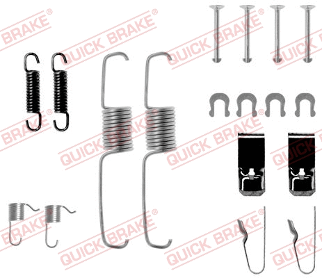Stabdžių trinkelių priedų komplektas QUICK BRAKE 105-0534