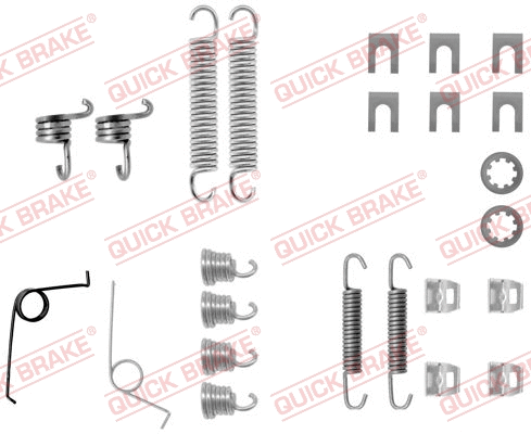 Stabdžių trinkelių priedų komplektas QUICK BRAKE 105-0545