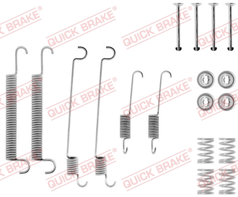 Stabdžių trinkelių priedų komplektas QUICK BRAKE 105-0547