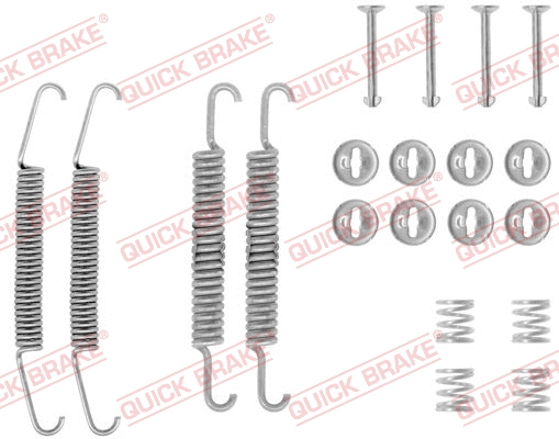Stabdžių trinkelių priedų komplektas QUICK BRAKE 105-0548