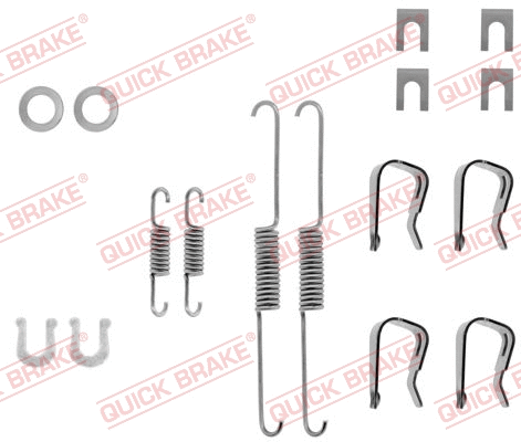 Stabdžių trinkelių priedų komplektas QUICK BRAKE 105-0549