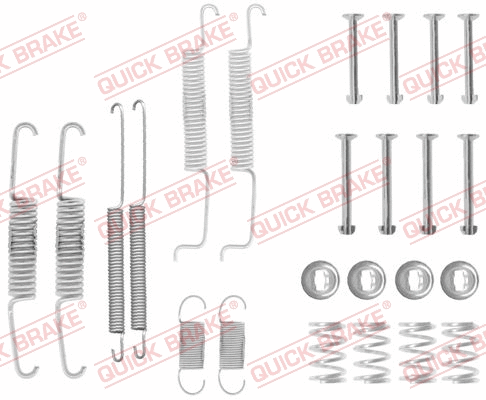 Stabdžių trinkelių priedų komplektas QUICK BRAKE 105-0569