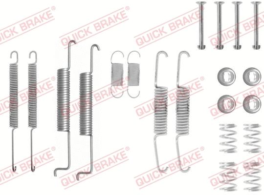 Stabdžių trinkelių priedų komplektas QUICK BRAKE 105-0597