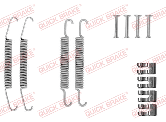 Stabdžių trinkelių priedų komplektas QUICK BRAKE 105-0610