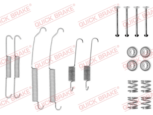 Stabdžių trinkelių priedų komplektas QUICK BRAKE 105-0618
