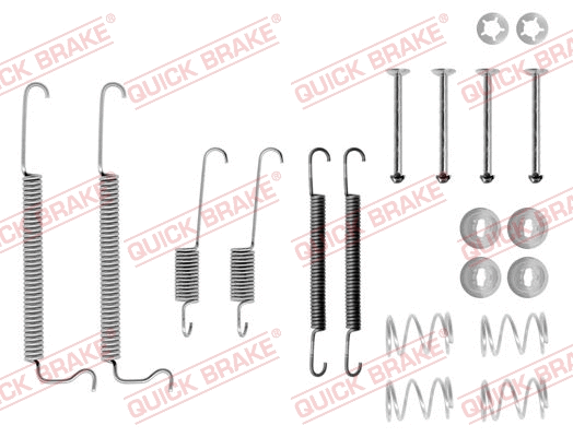 Stabdžių trinkelių priedų komplektas QUICK BRAKE 105-0629