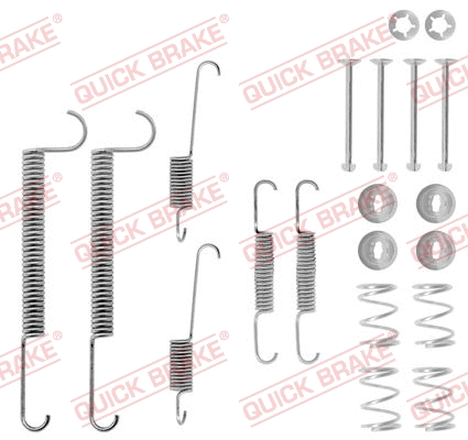 Stabdžių trinkelių priedų komplektas QUICK BRAKE 105-0630