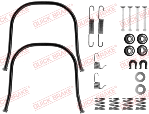 Stabdžių trinkelių priedų komplektas QUICK BRAKE 105-0633