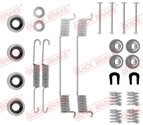 Stabdžių trinkelių priedų komplektas QUICK BRAKE 105-0635