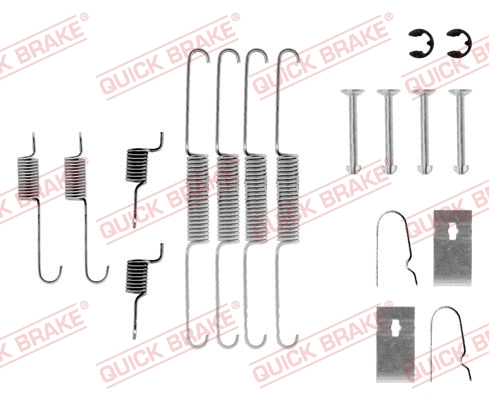 Stabdžių trinkelių priedų komplektas QUICK BRAKE 105-0636
