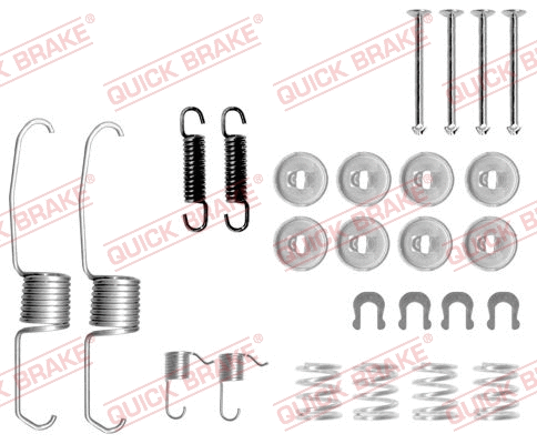 Stabdžių trinkelių priedų komplektas QUICK BRAKE 105-0637