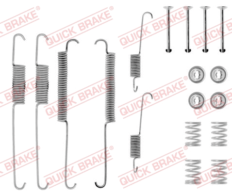 Stabdžių trinkelių priedų komplektas QUICK BRAKE 105-0640
