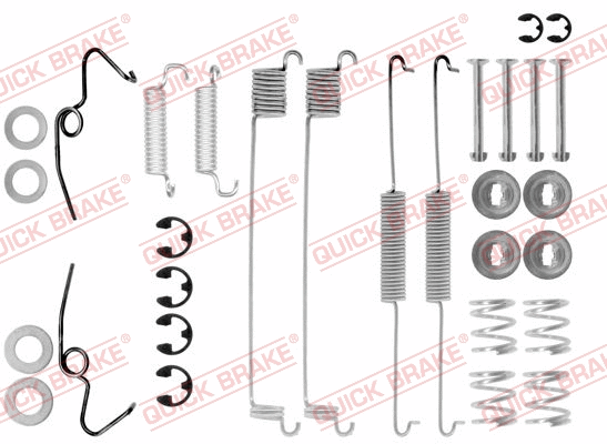 Stabdžių trinkelių priedų komplektas QUICK BRAKE 105-0641