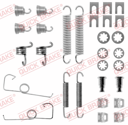 Stabdžių trinkelių priedų komplektas QUICK BRAKE 105-0644