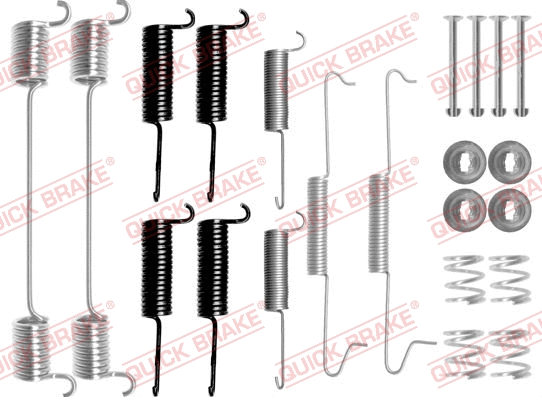 Stabdžių trinkelių priedų komplektas QUICK BRAKE 105-0648