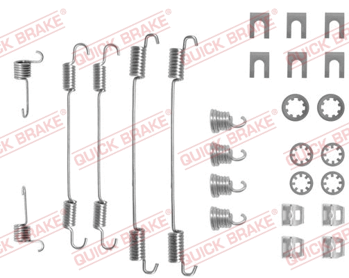 Stabdžių trinkelių priedų komplektas QUICK BRAKE 105-0656