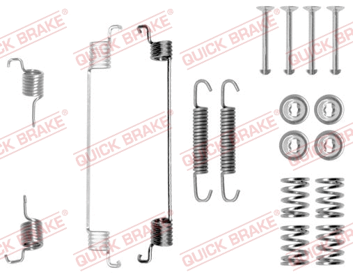 Stabdžių trinkelių priedų komplektas QUICK BRAKE 105-0672