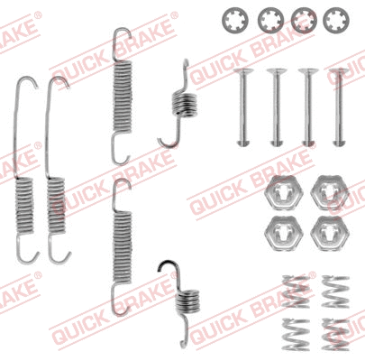 Stabdžių trinkelių priedų komplektas QUICK BRAKE 105-0673