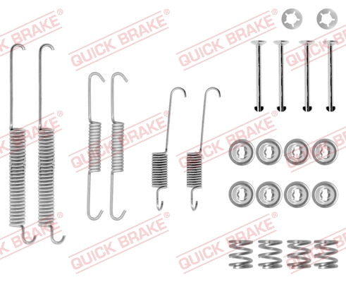 Stabdžių trinkelių priedų komplektas QUICK BRAKE 105-0678