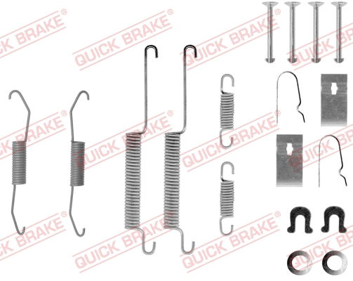 Stabdžių trinkelių priedų komplektas QUICK BRAKE 105-0679
