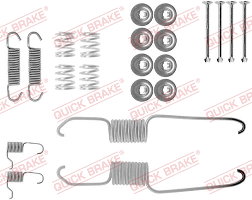 Stabdžių trinkelių priedų komplektas QUICK BRAKE 105-0685