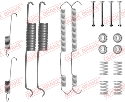 Stabdžių trinkelių priedų komplektas QUICK BRAKE 105-0691