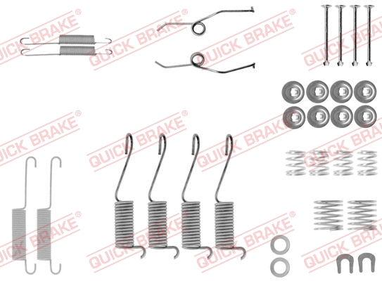 Stabdžių trinkelių priedų komplektas QUICK BRAKE 105-0697