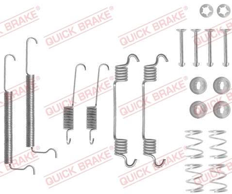 Stabdžių trinkelių priedų komplektas QUICK BRAKE 105-0709
