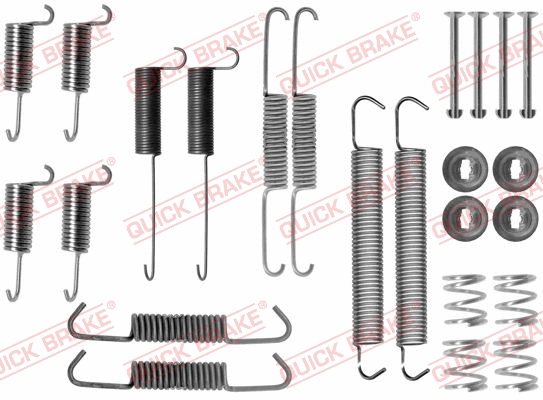 Stabdžių trinkelių priedų komplektas QUICK BRAKE 105-0712